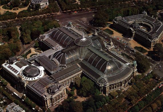 Historic architectural structure surrounded by trees